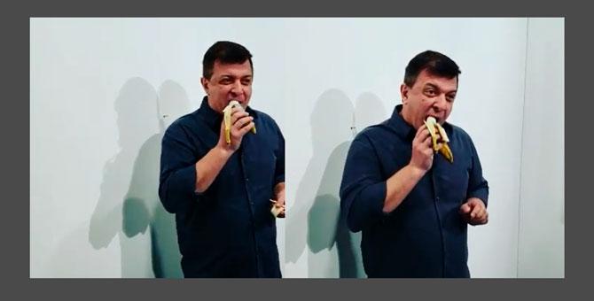 Посетитель галереи в США съел банан, проданный за $120 тыс