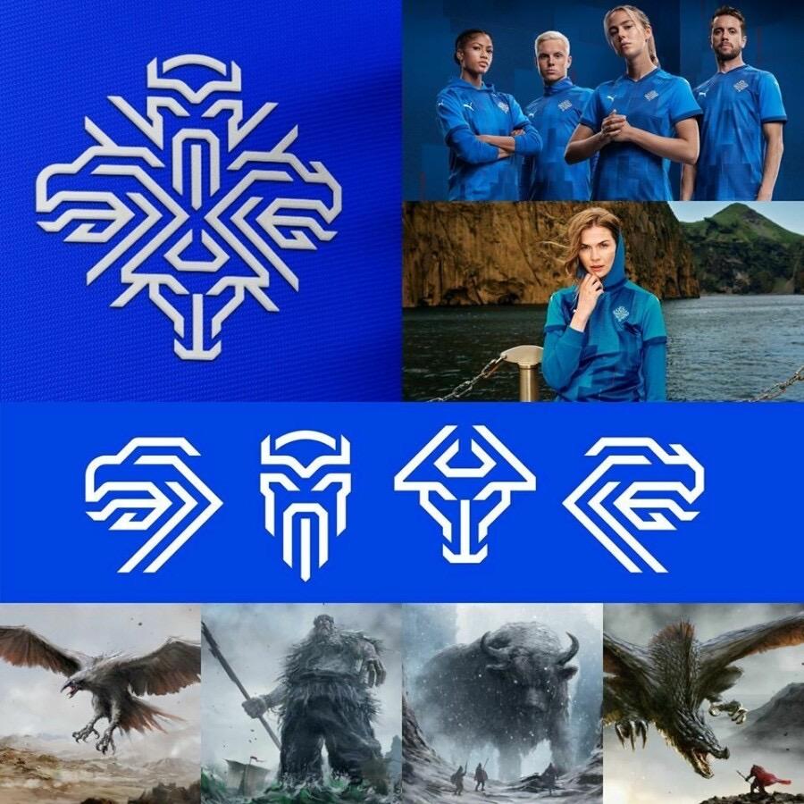 Сборная Исландии по футболу представила новый логотип — в нём сочетаются четыре мифологических защитника страны