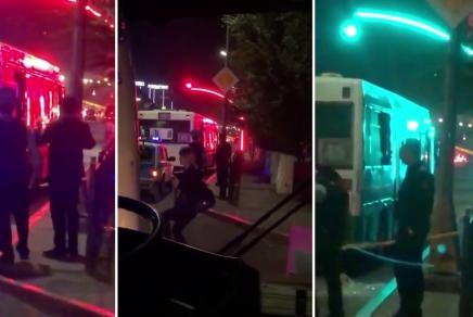 Автобусы обстреляли в центре Караганды