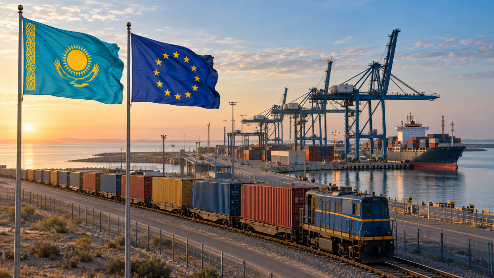 ЕС планирует привлечь €12 млрд в транспортный коридор через Казахстан